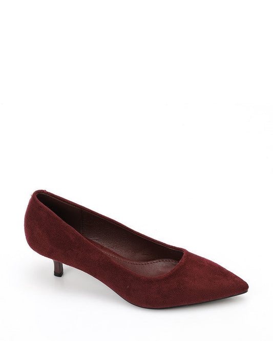 Formal Leather Plain Heels