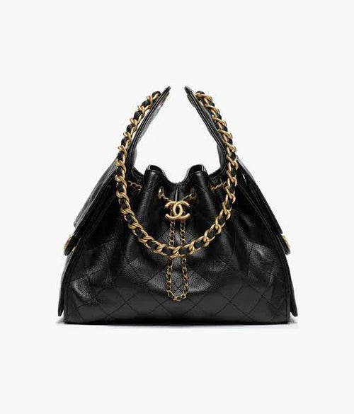 Chanel Quilted 25 Handbag Medium in Black - image 1 | MOAH