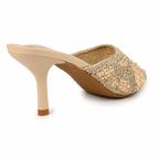 Pearl Woven Kitten-Heel Mules - image 3
