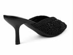 Beaded Kitten-Heel Mules - image 5