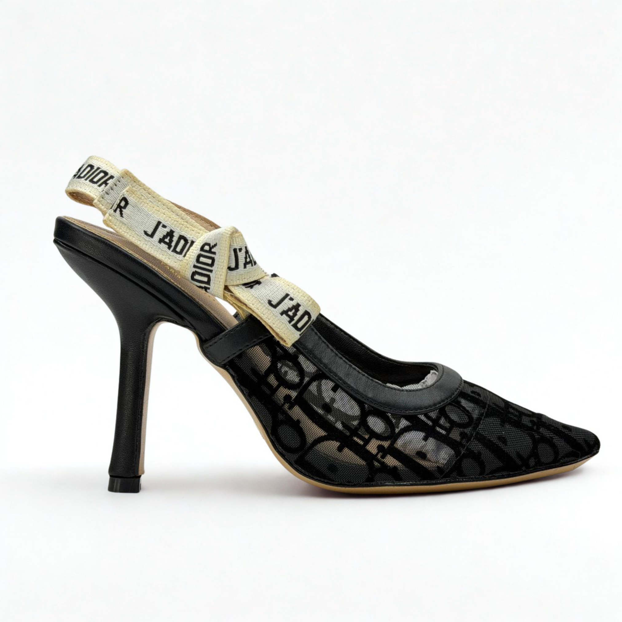 Pointed Slingback Pump - Black - image 1