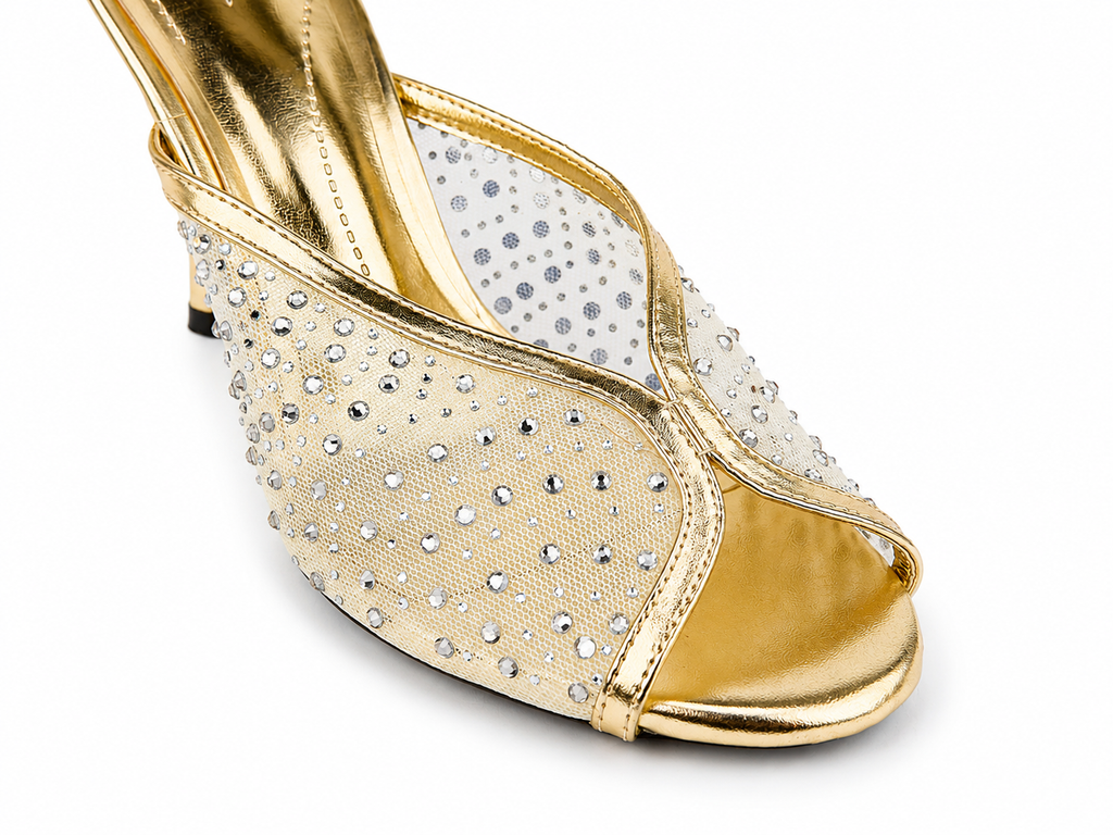 Metallic Mule Heels - Silver - image 4