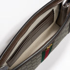 Gucci Ophidia Medium Pouch with detachable wrist strap and gold-tone hardware - side view | MOAH