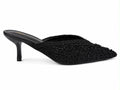 Beaded Kitten-Heel Mules - image 1