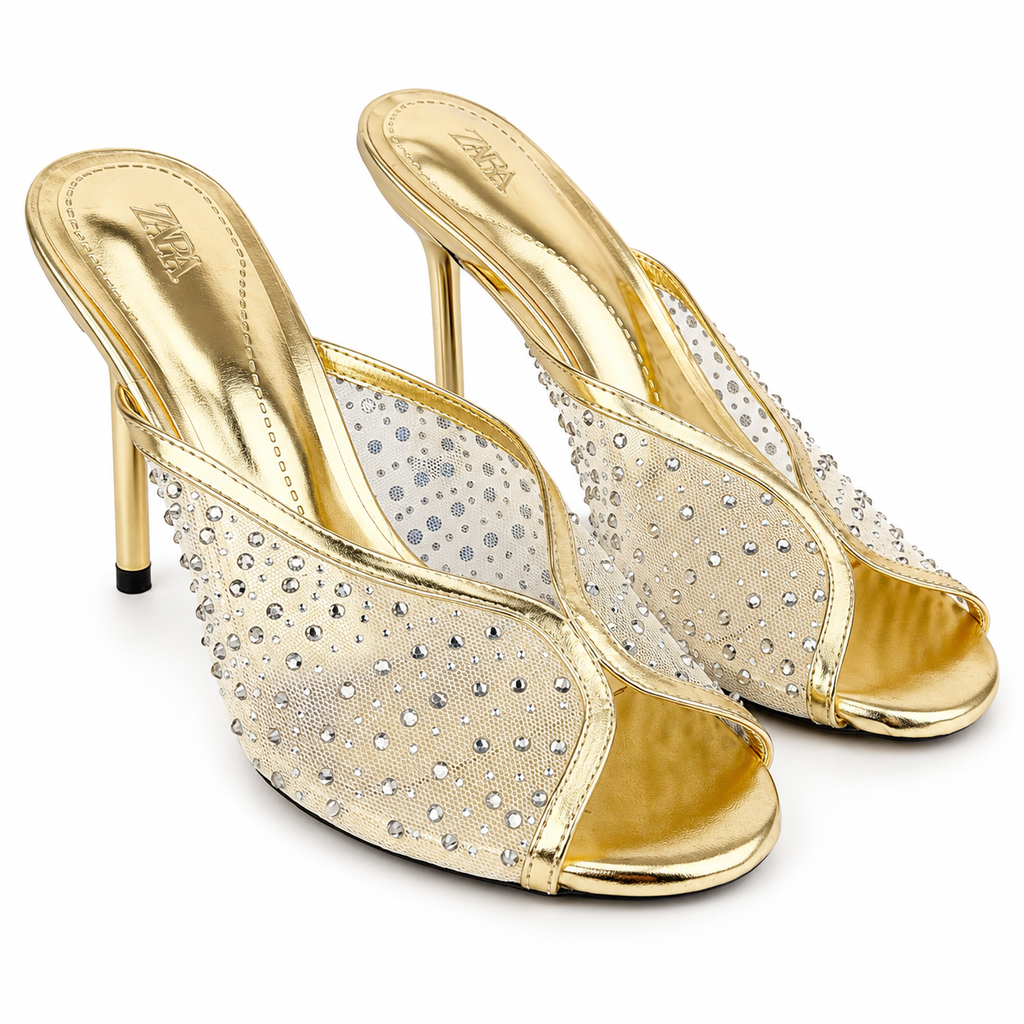 Metallic Mule Heels - Silver - image 2
