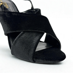Crossover Slingback Heels - Black - image 4