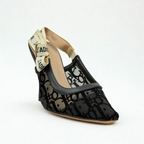 Pointed Slingback Pump - Black - image 2