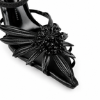 Sleek High-Heel Mules - Black - image 4