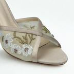 Mid-Heel Pumps - Beige - image 5