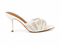 Pearl-Embellished Mule Heels - White - image 1