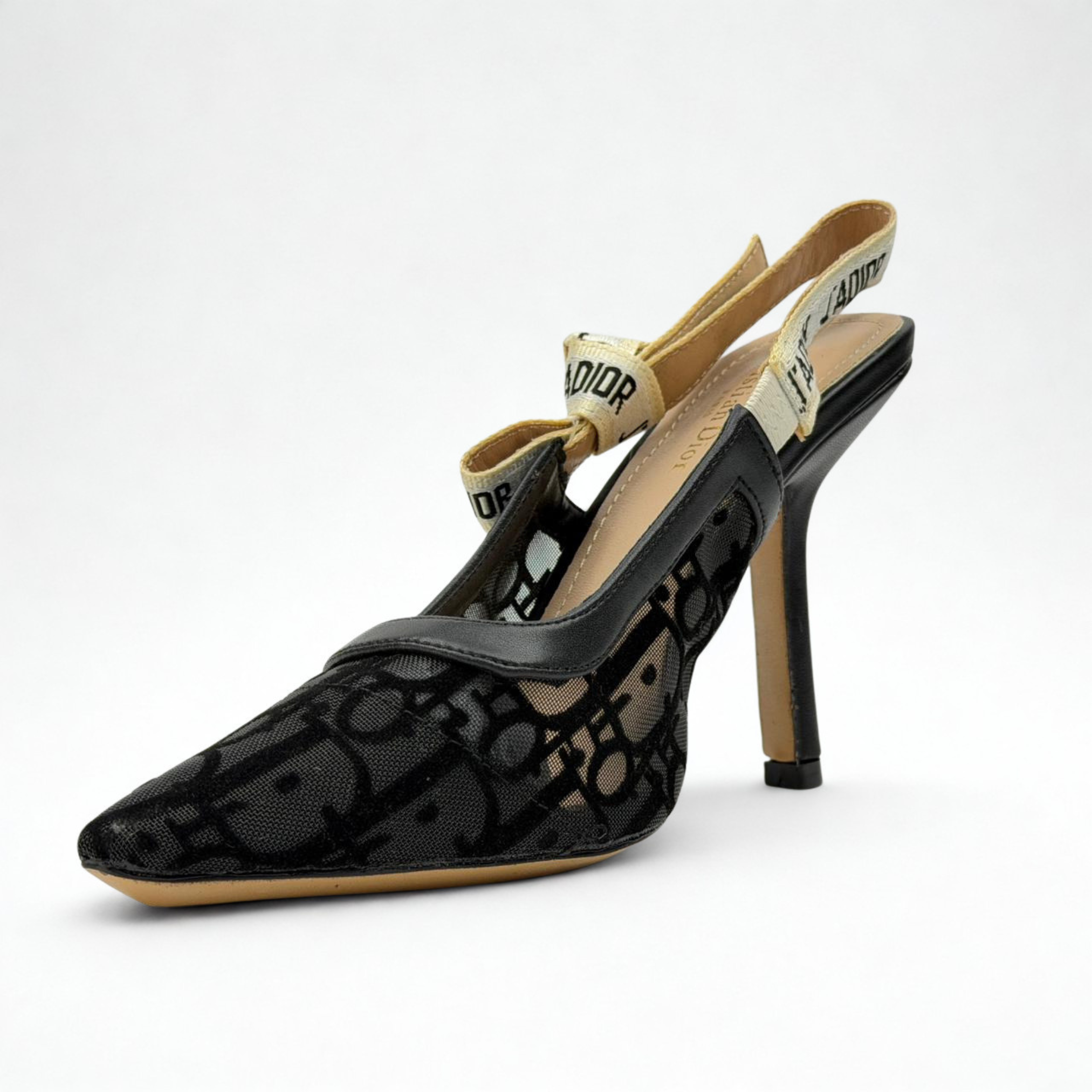 Pointed Slingback Pump - Black - image 4