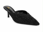 Beaded Kitten-Heel Mules - image 2