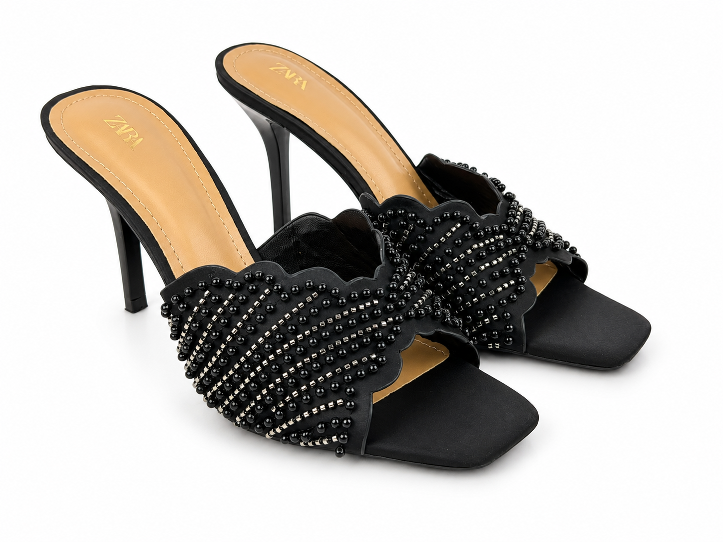 Classic High-Heel Mules - Black - image 2