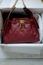 Chanel Quilted 25 Handbag Medium in Black - image 6 | MOAH