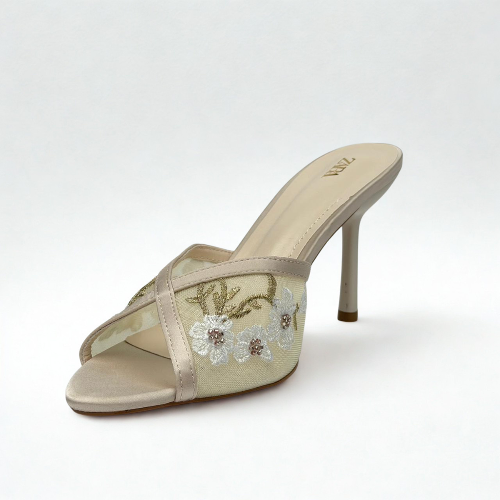 Mid-Heel Pumps - Beige - image 3