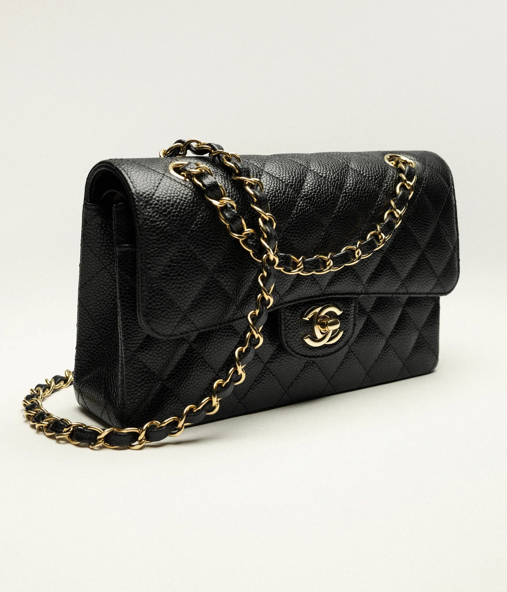Chanel Small Classic Handbag – angled view