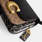 Coach Idol Bag with Snakeskin Detail in Black / Tan / Rust - image 3 | MOAH