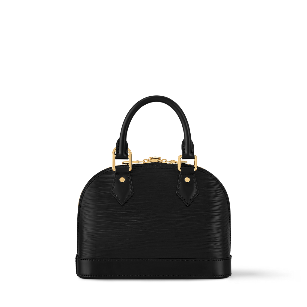 Louis Vuitton x TM Alma BB in Black - back view | MOAH