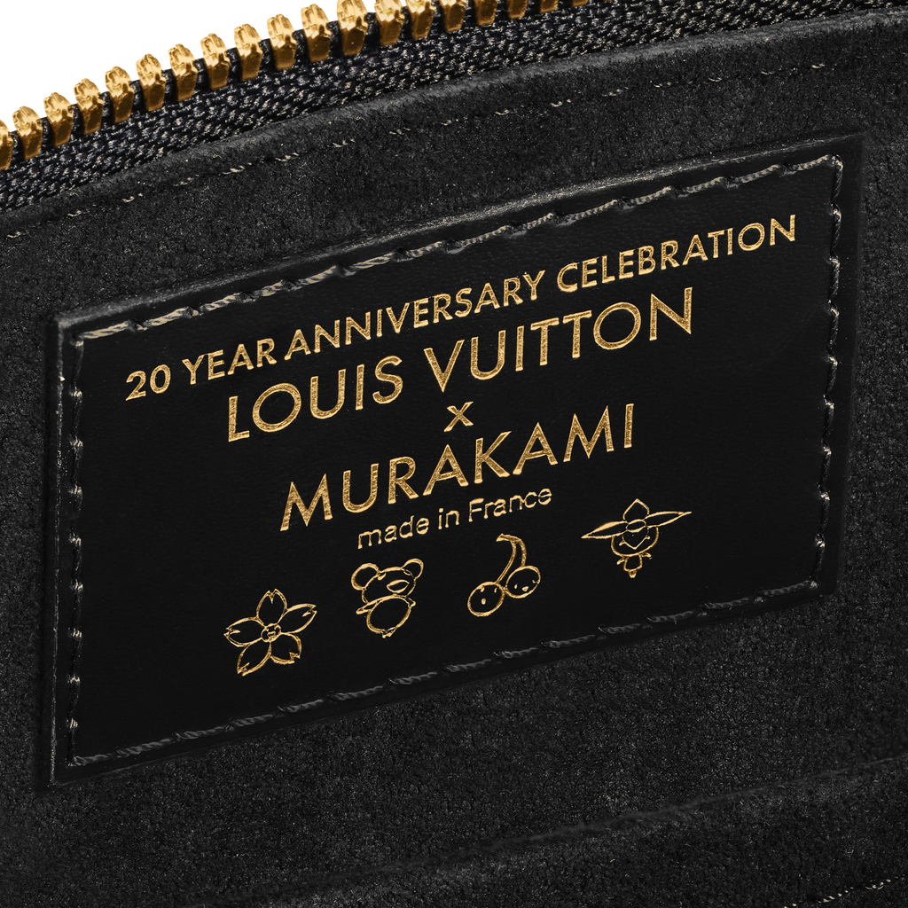 Louis Vuitton x TM Alma BB in Black - detail view | MOAH