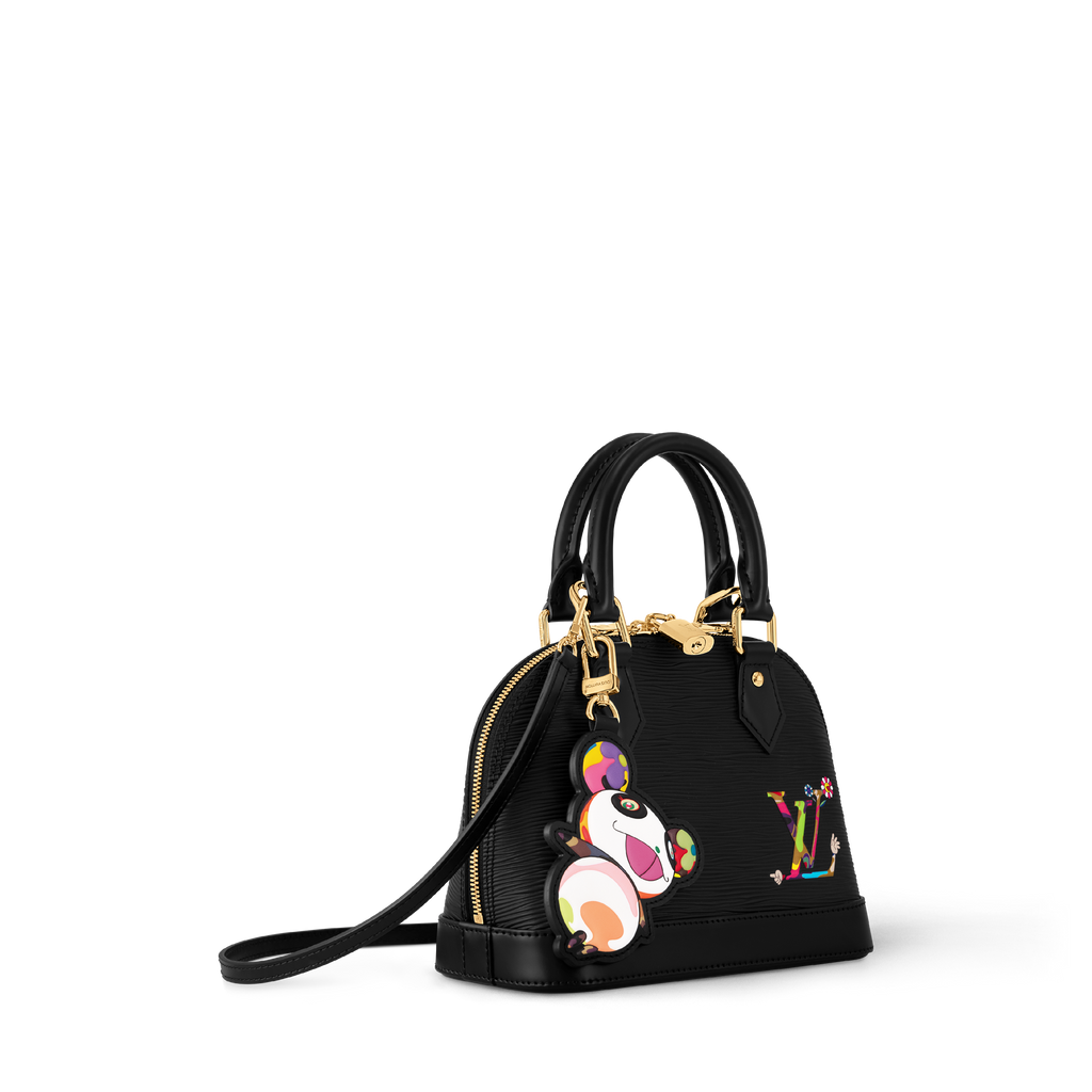 Louis Vuitton x TM Alma BB in Black - side view | MOAH