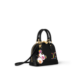 Louis Vuitton x TM Alma BB in Black - side view | MOAH