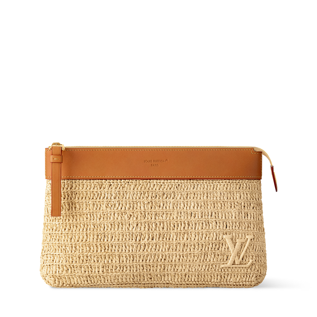 Louis Vuitton Pochette Voyage Souple - Natural Beige front view