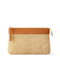 Louis Vuitton Pochette Voyage Souple - Natural Beige front view