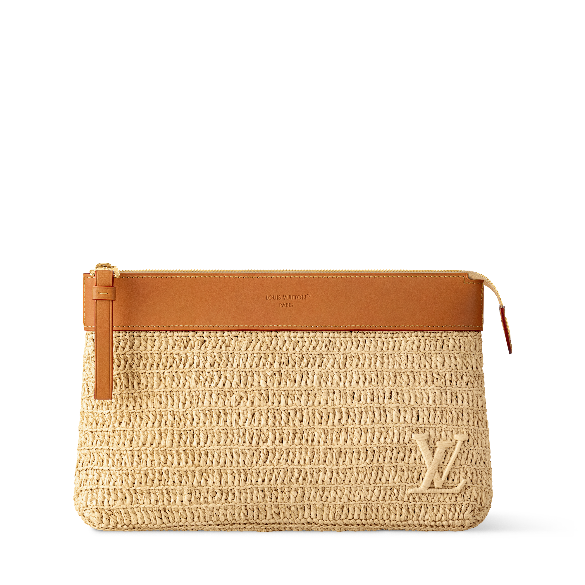 Louis Vuitton Pochette Voyage Souple - Natural Beige front view