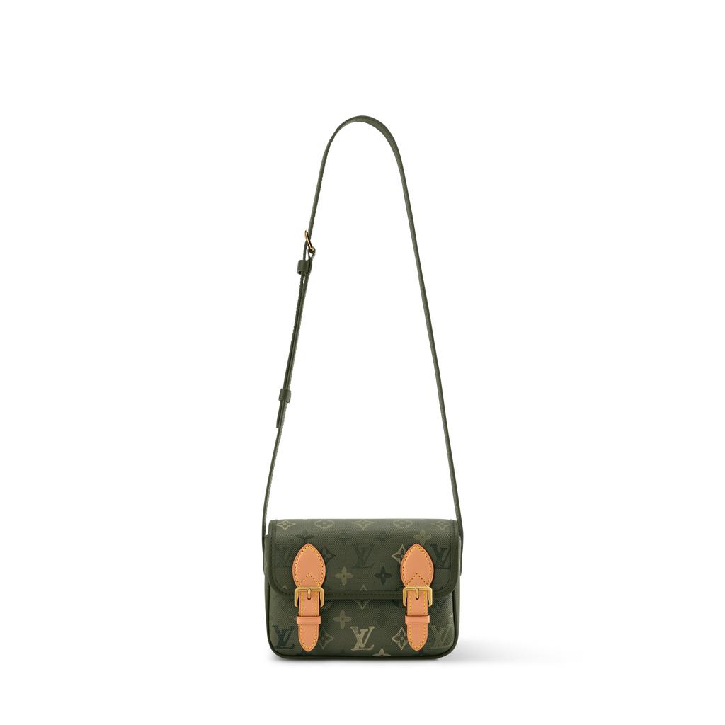 Louis Vuitton Satchel Wearable Wallet - Khaki front view