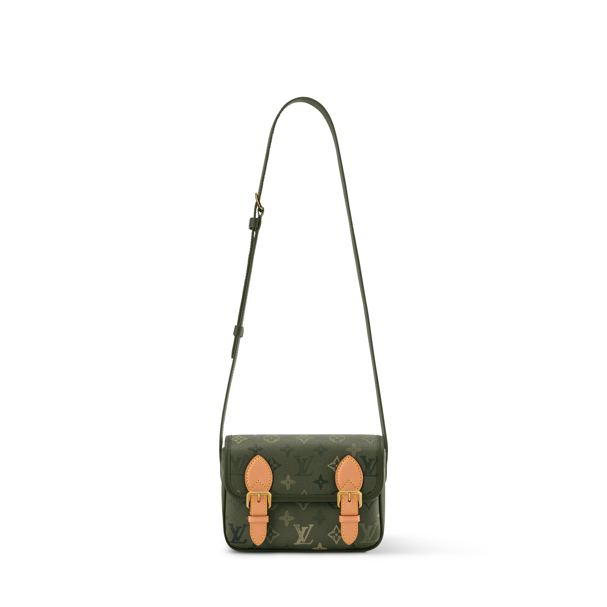 Louis Vuitton Satchel Wearable Wallet - Khaki front view