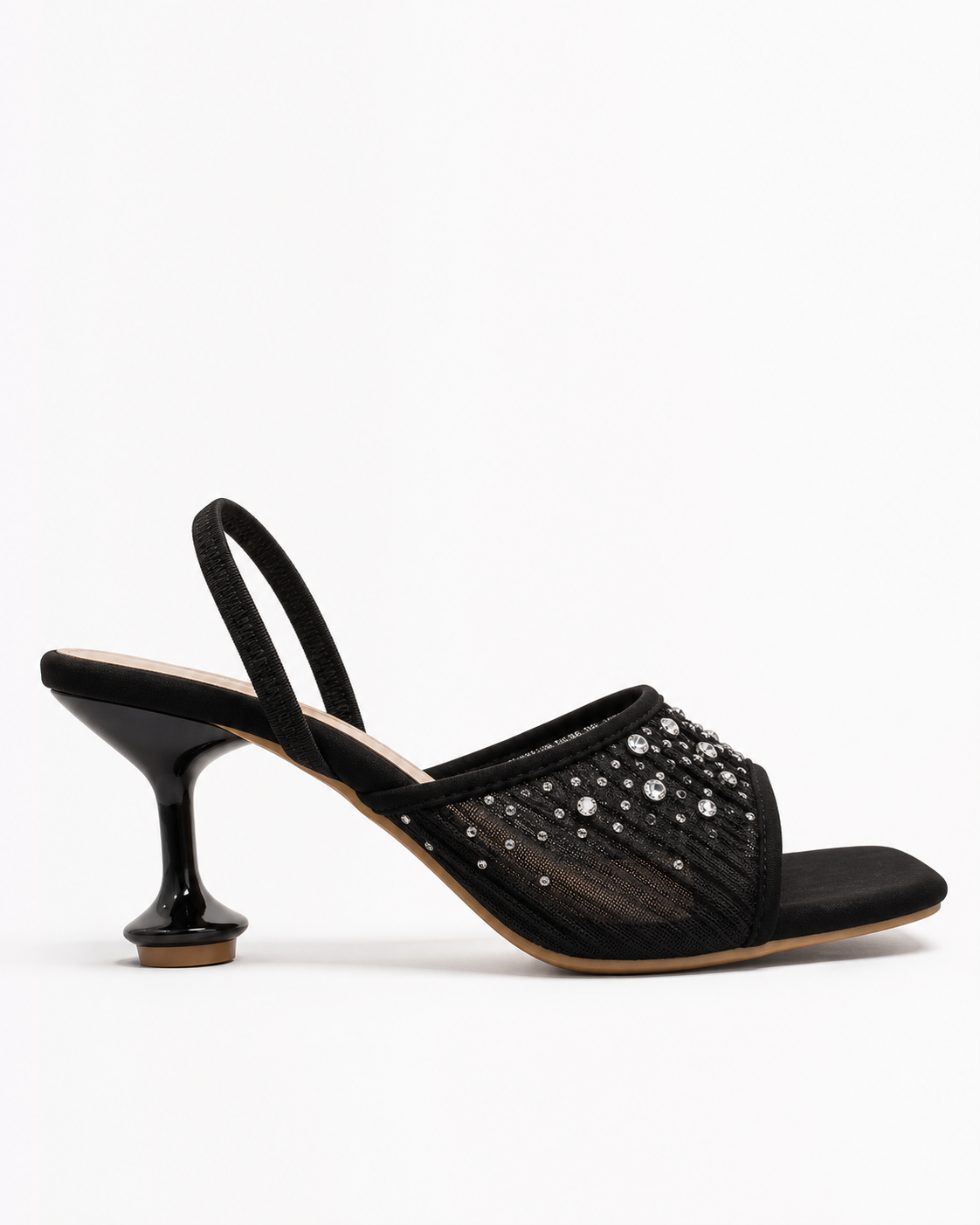 Crystal-Set Heel Sandal