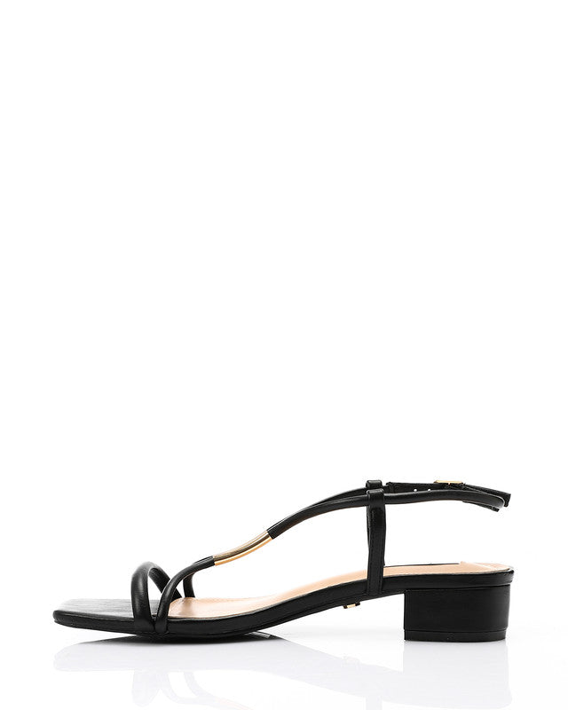 Strappy Mid Heel Sandal