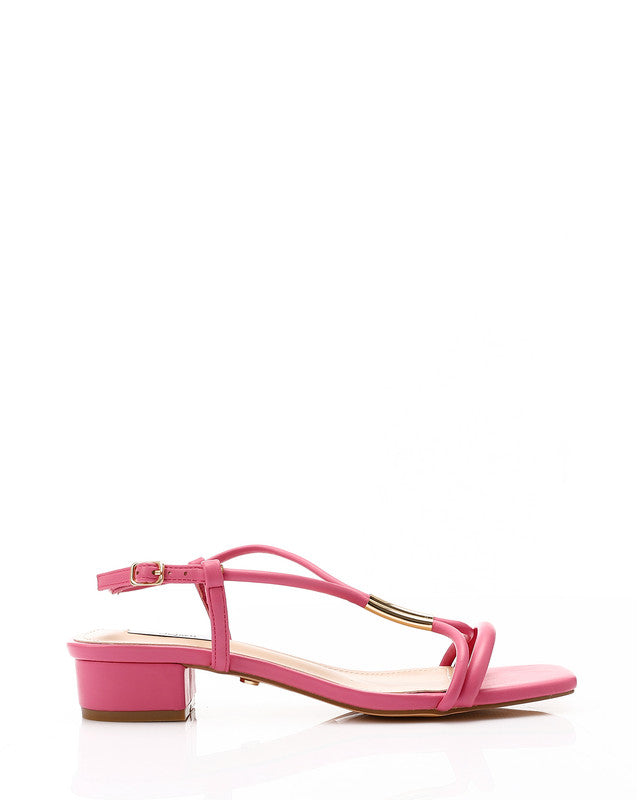 Strappy Mid Heel Sandal