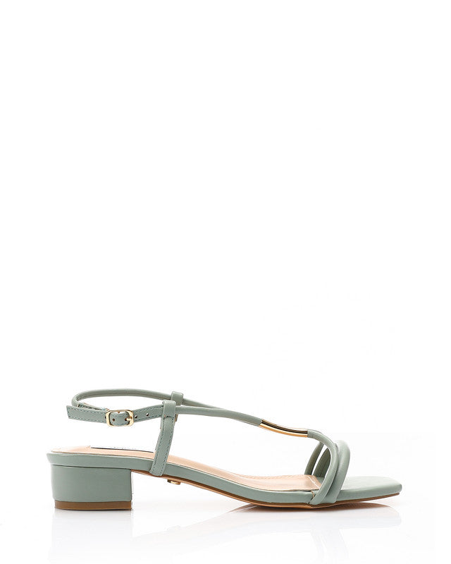 Strappy Mid Heel Sandal