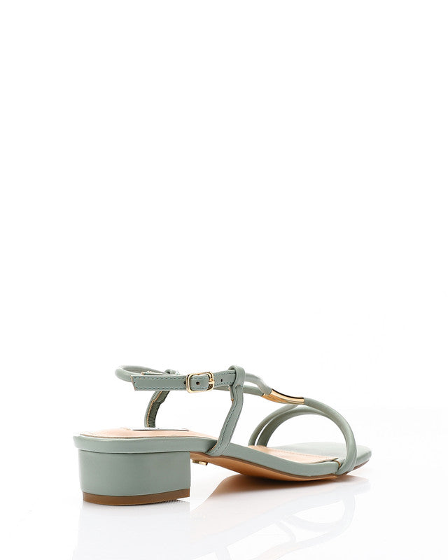 Strappy Mid Heel Sandal