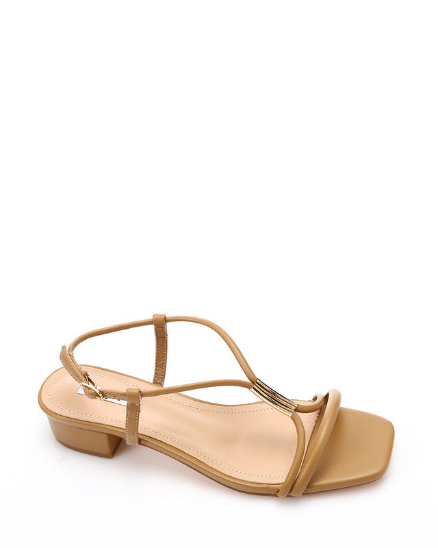 Strappy Mid Heel Sandal