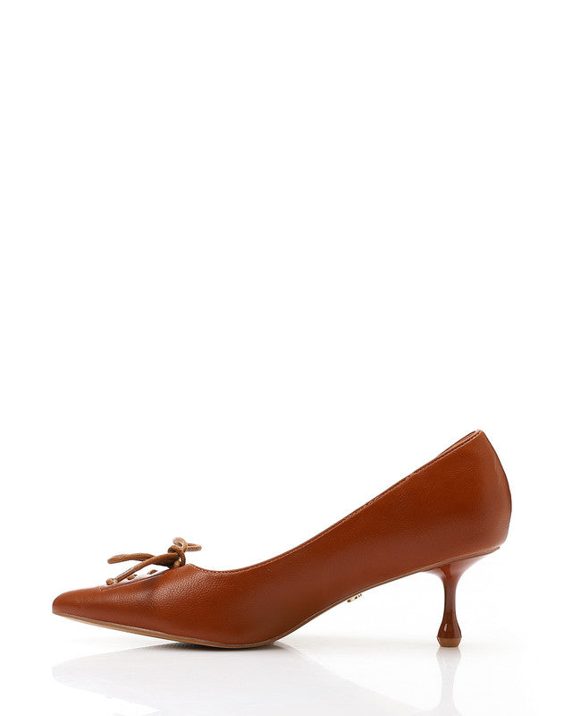 Leather Plain Stylish Heels