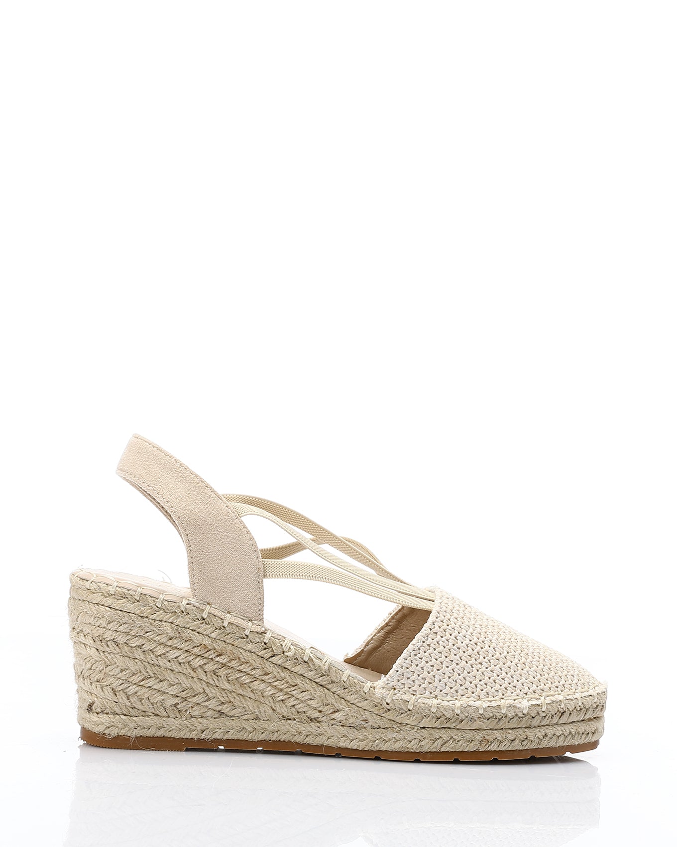 Round Toecap Heeled Wedge