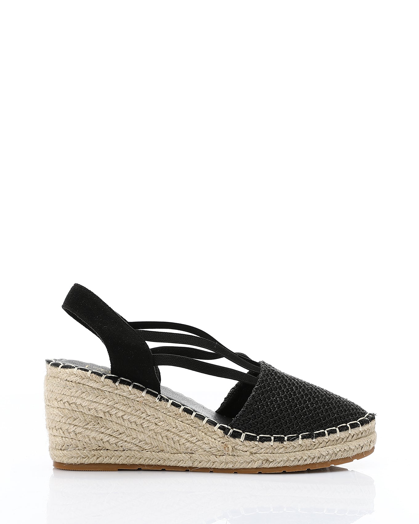 Round Toecap Heeled Wedge