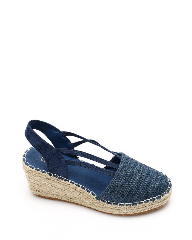 Round Toecap Heeled Wedge