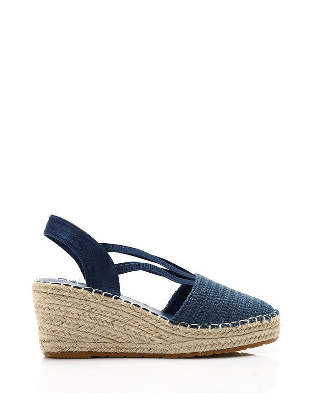 Round Toecap Heeled Wedge