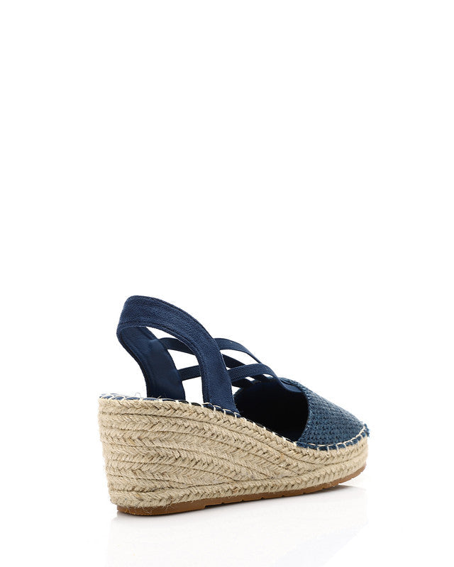 Round Toecap Heeled Wedge