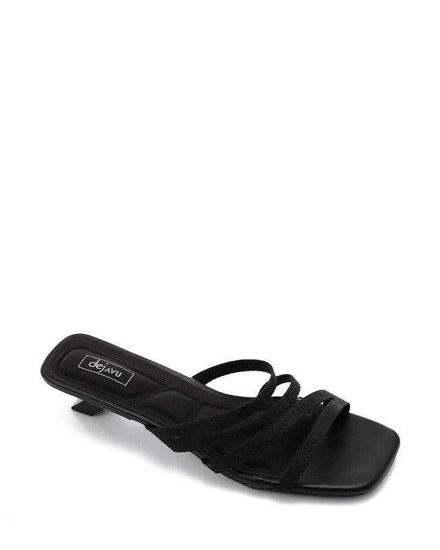 Toecap Mid Heel Slipper