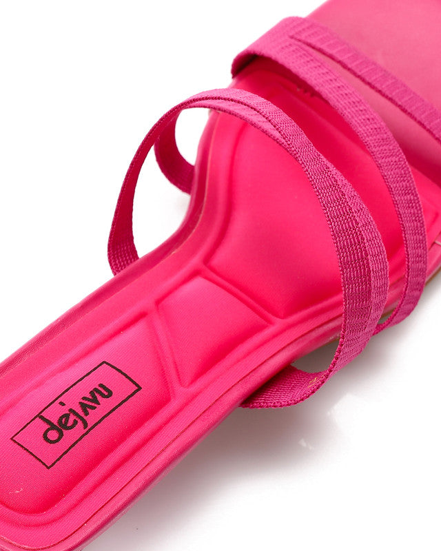 Toecap Mid Heel Slipper
