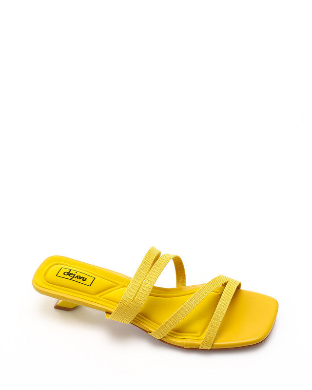 Toecap Mid Heel Slipper