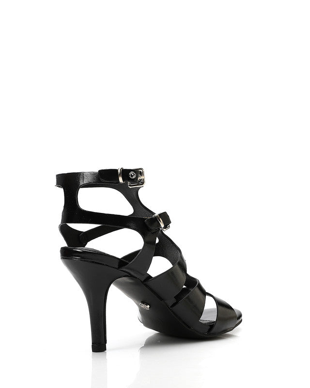 Metallic Strappy Heels Sandal