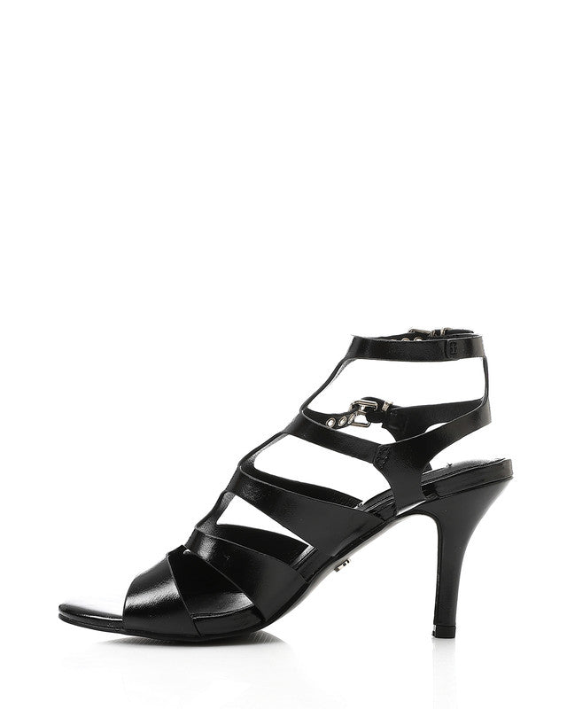 Metallic Strappy Heels Sandal