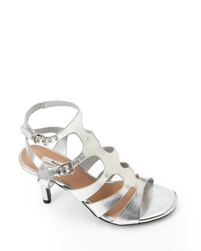 Metallic Strappy Heels Sandal
