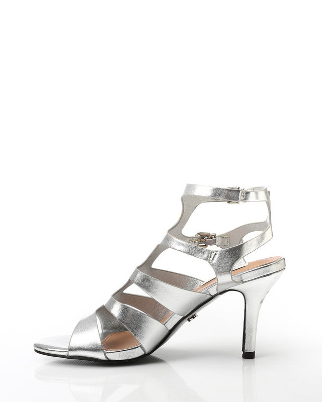 Metallic Strappy Heels Sandal