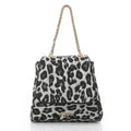 Leopard Print Leather Cross Bag